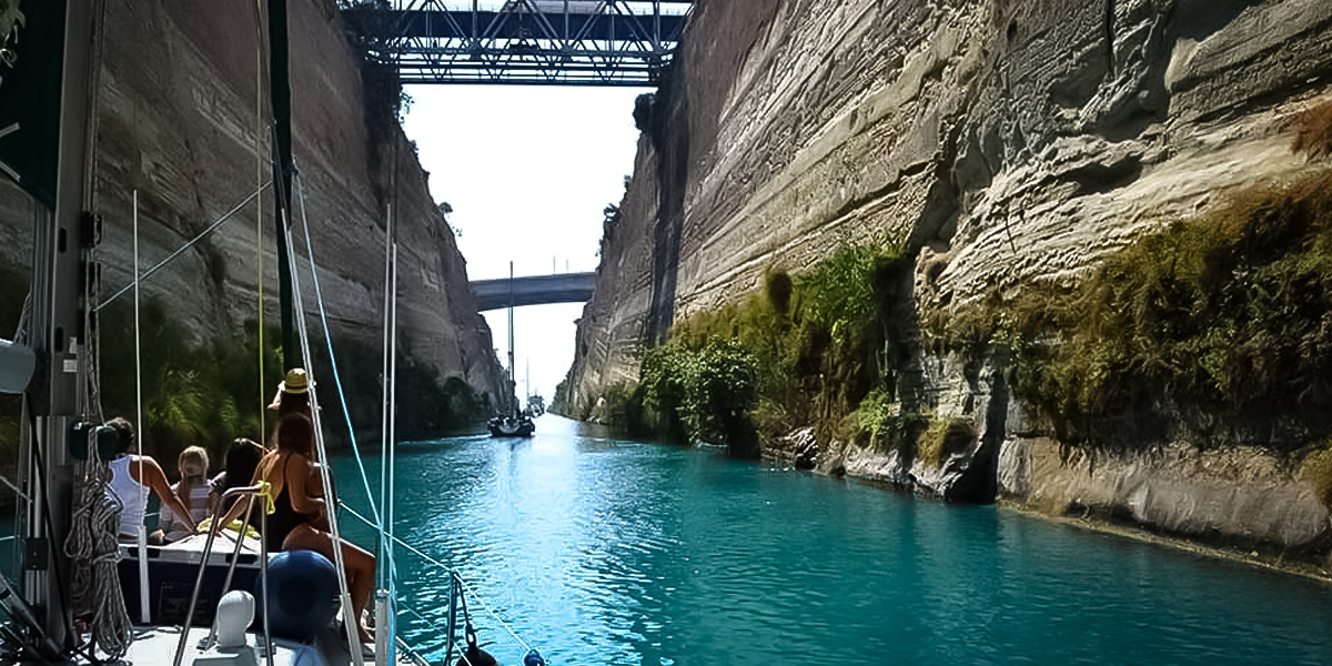 Crossing Corinth Canal